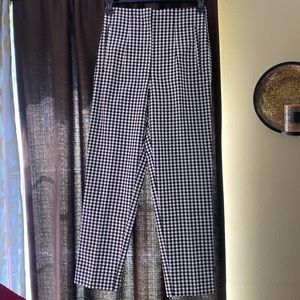 Zara high waisted gingham pants